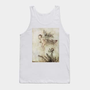 Fairies Teaching Peter to Fly - Peter Pan in Kensington Gardens - Arthur Rackham Tank Top